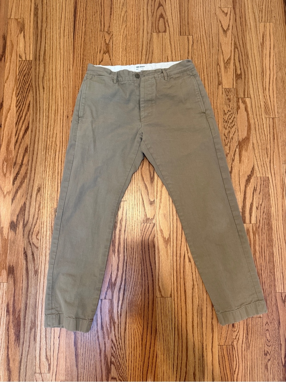 Todd Snyder Selvedge Chinos in Tan - Straight Fit